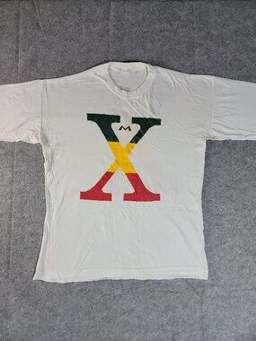 Vintage 90s GRAIL Malcolm X Pan-African T-Shirt Unisex One Size (Approx Mens XL)